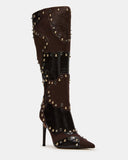 REVIVE BROWN MULTI WIDE CALF