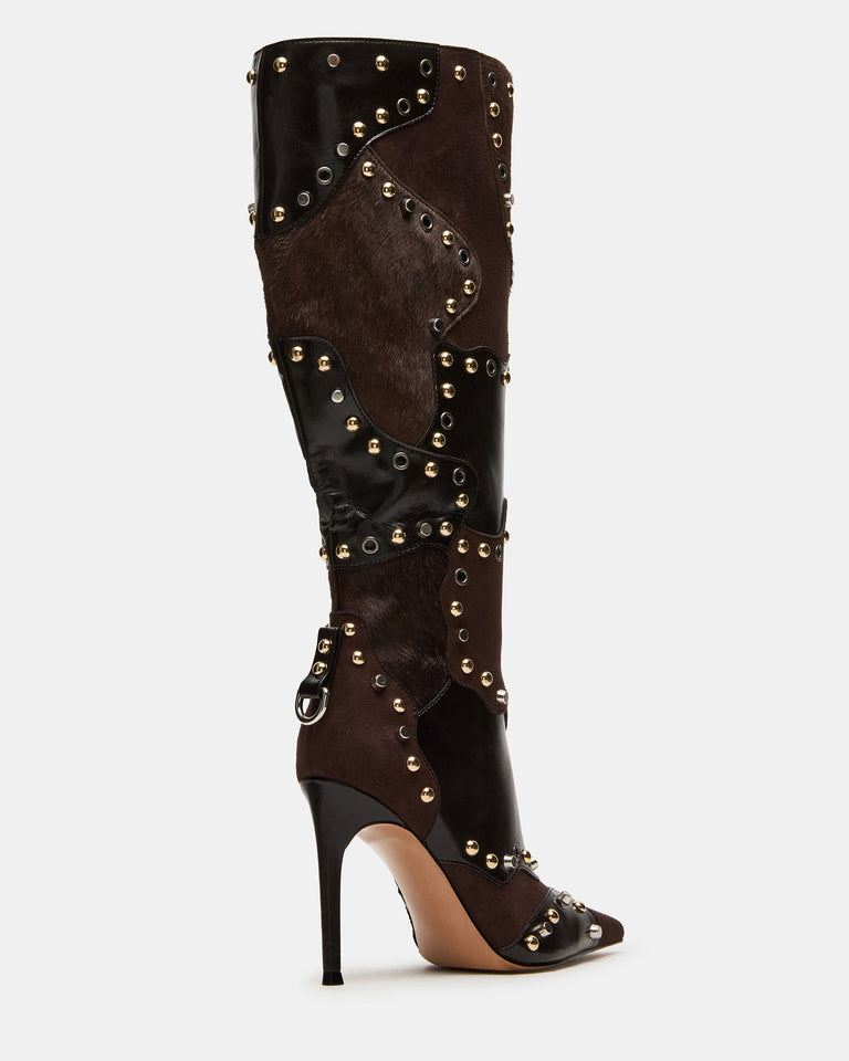 REVIVE BROWN MULTI WIDE CALF