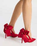 TEACUP RED SATIN