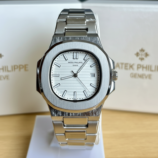 PP Nautilus - Stainless Steel-White dial