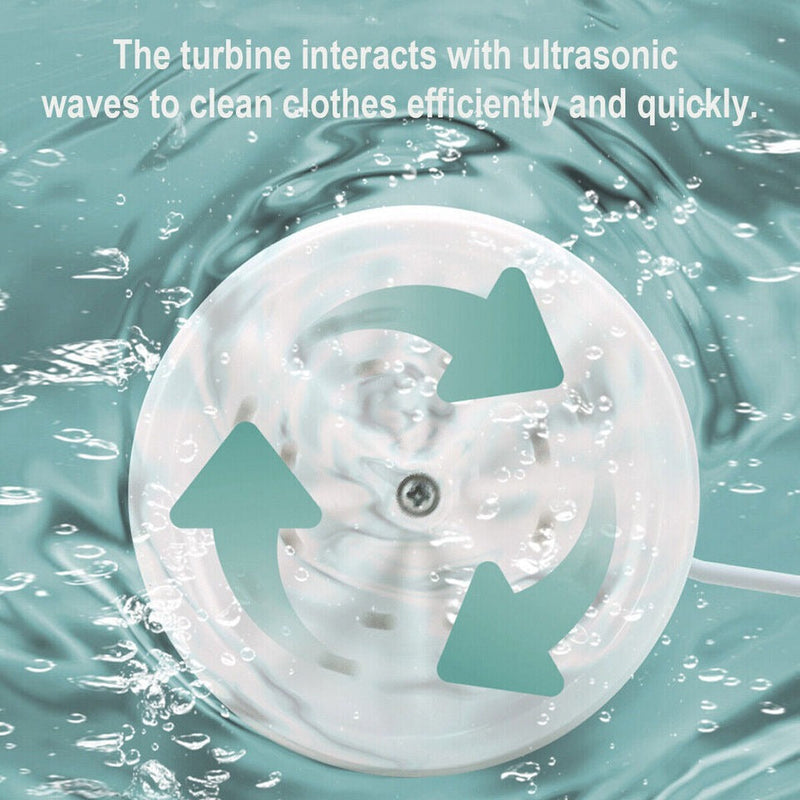 Mini Washing Machine Portable Ultrasonic Turbine Washer