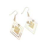 Fashion Personality High-grade Diamond Hollow Stud Earrings