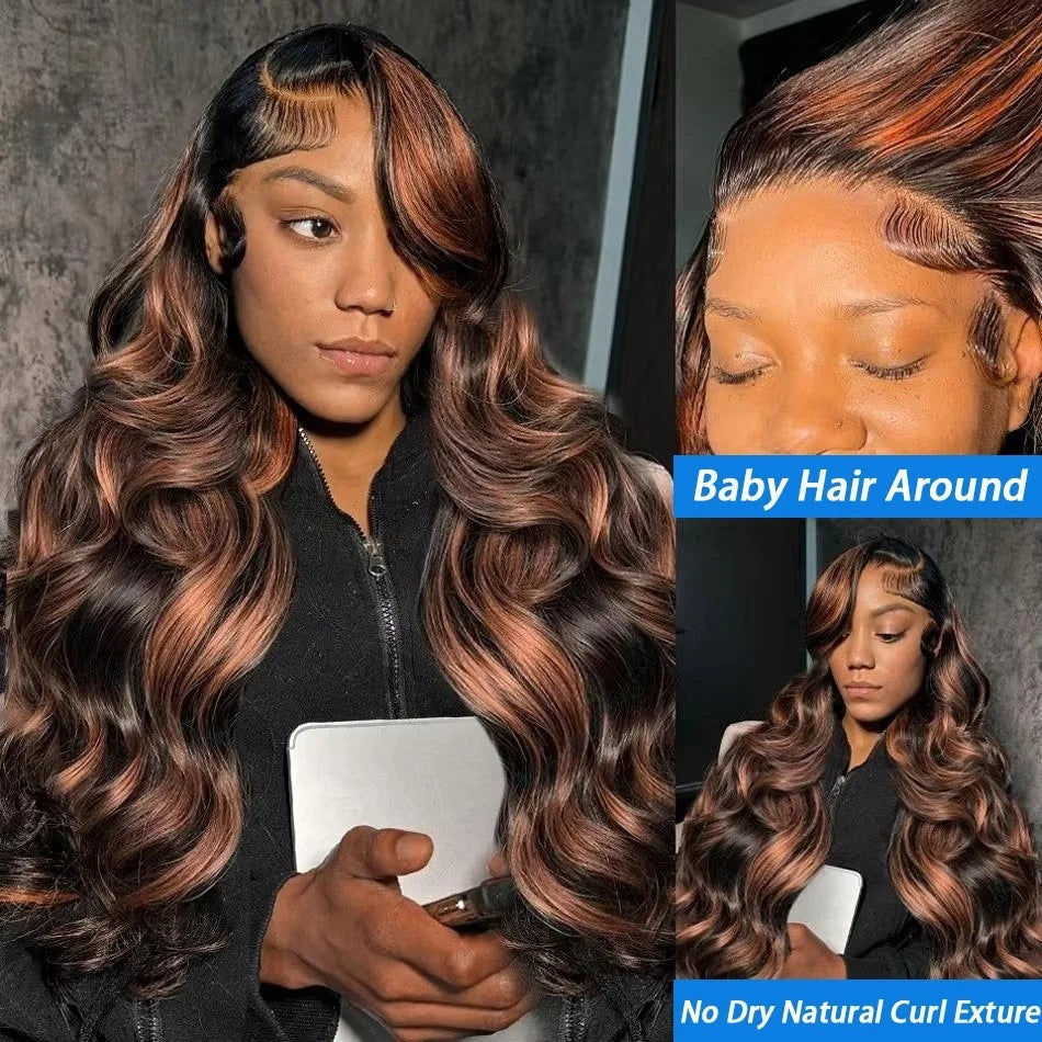 Gradient Color Big Wave Wig High-temperature Fiber