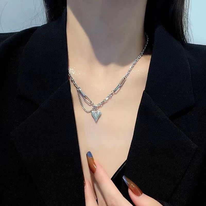 Women's Sweet Cool Heart Necklace