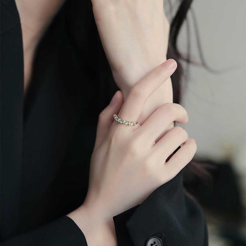 Fashion Personality Green Cat Eye Ring For Women