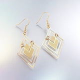 Fashion Personality High-grade Diamond Hollow Stud Earrings
