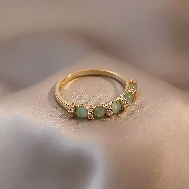 Fashion Personality Green Cat Eye Ring For Women